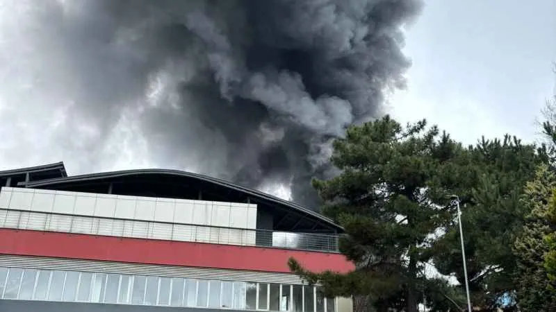 İTÜ Maslak kampüsü içerisinde yangın