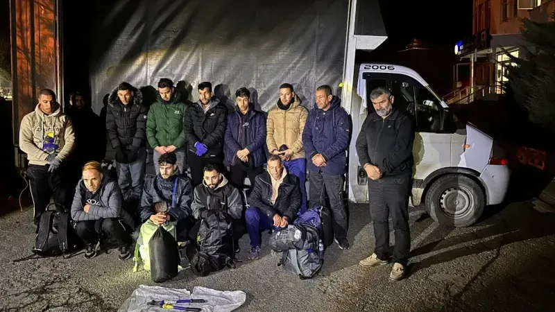 Tekirdağ’da düzenlenen operasyonda 28 kaçak göçmen yakalandı