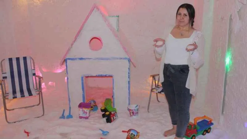 Hastalar bu tuzlu odada şifa bulacak!