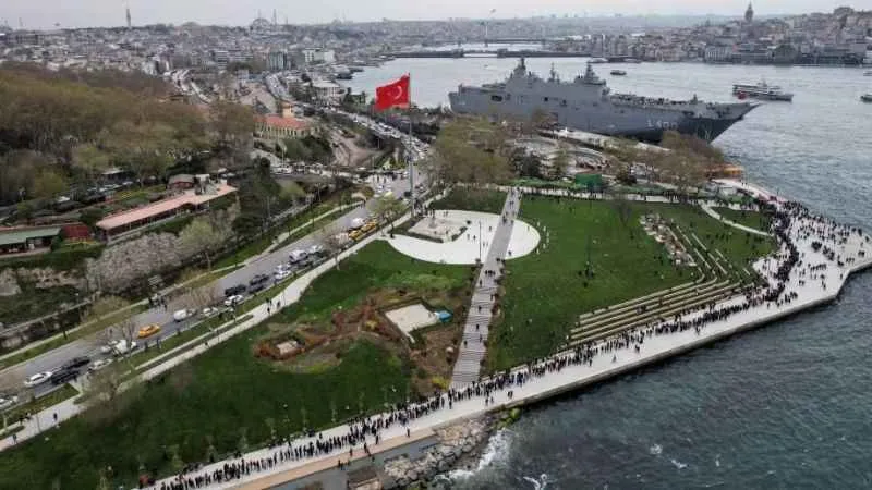 TCG Anadolu'ya akın ettiler