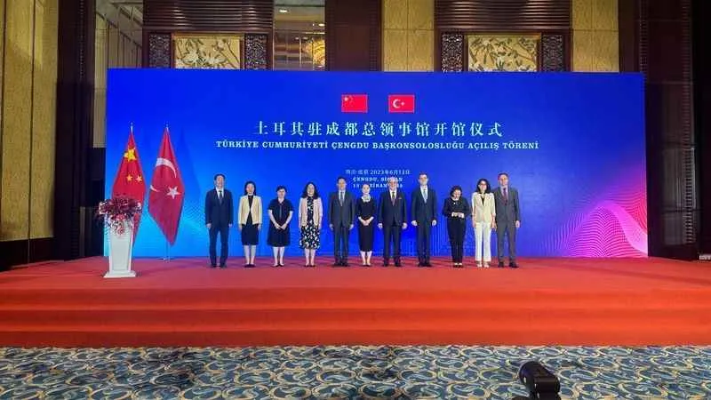  Türkiye'nin Chengdu Başkonsolosluğu açıldı