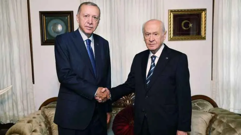 Cumhurbaşkanı Erdoğan, MHP Lideri Bahçeli’yi konutunda ziyaret etti
