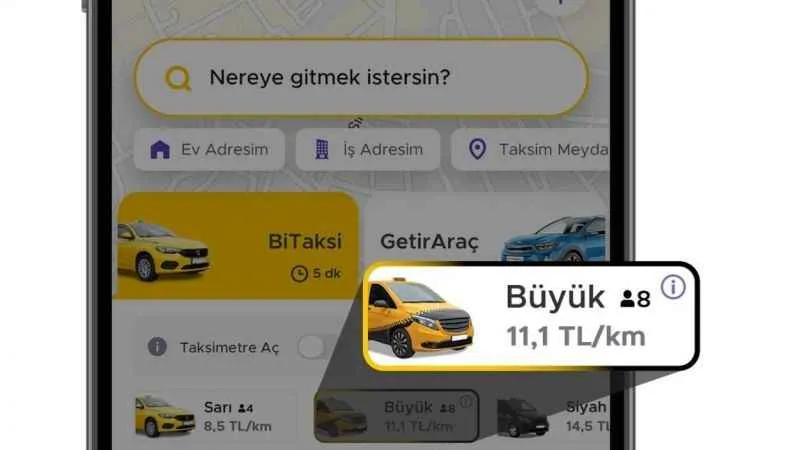 BiTaksi İstanbul'da ‘Büyük Taksi' dönemini başlattı