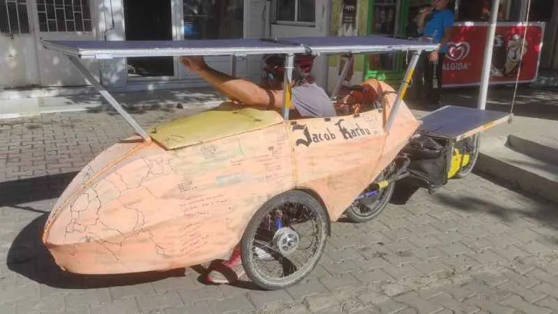 Güneş Enerjili Aracıyla Fransa’dan Türkiye’ye Geldi