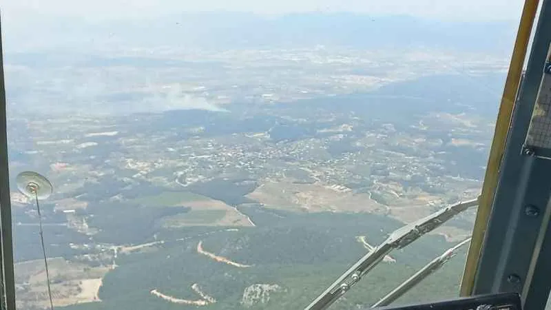 İzmir'de orman yangını: 5 helikopter, 2 uçak bölgede