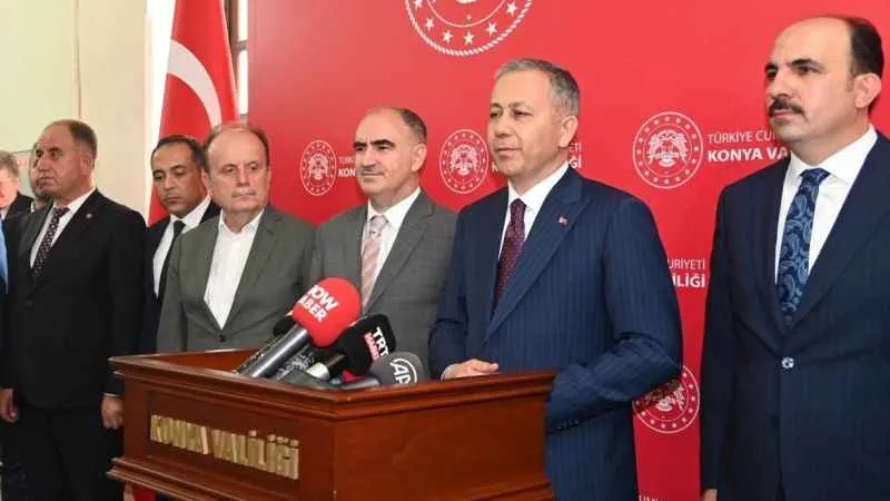 İçişleri Bakanı Yerlikaya memleketi Konya'da