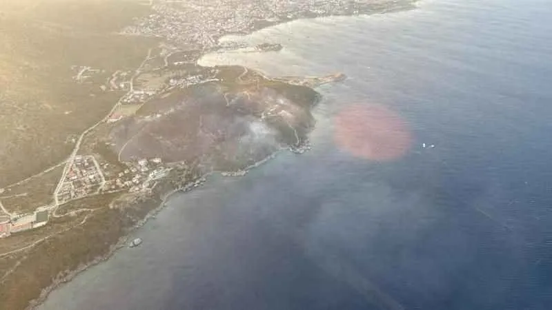 Datça’daki orman yangını kısmen kontrol altına alındı