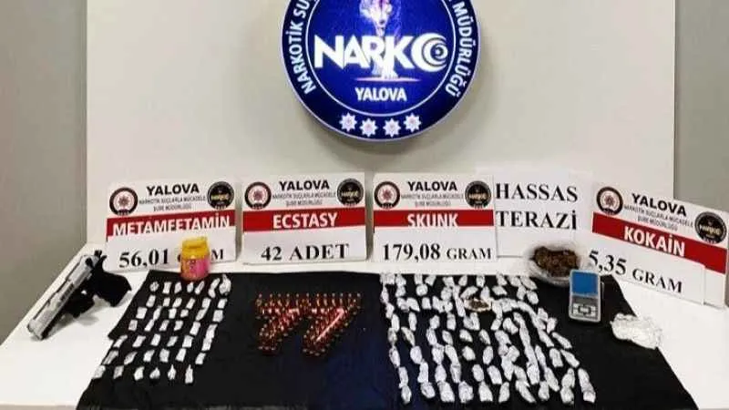 Yalova’daki uyuşturucu operasyonlarında 2 tutuklama