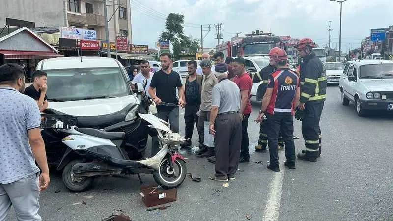 Elektrikli bisikleti ile ters şeride girince ölümden döndü