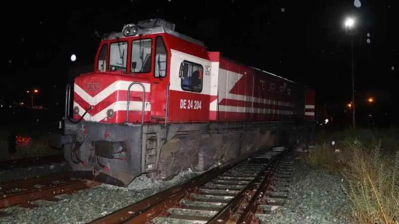 Samsun’da yük treni raydan çıktı