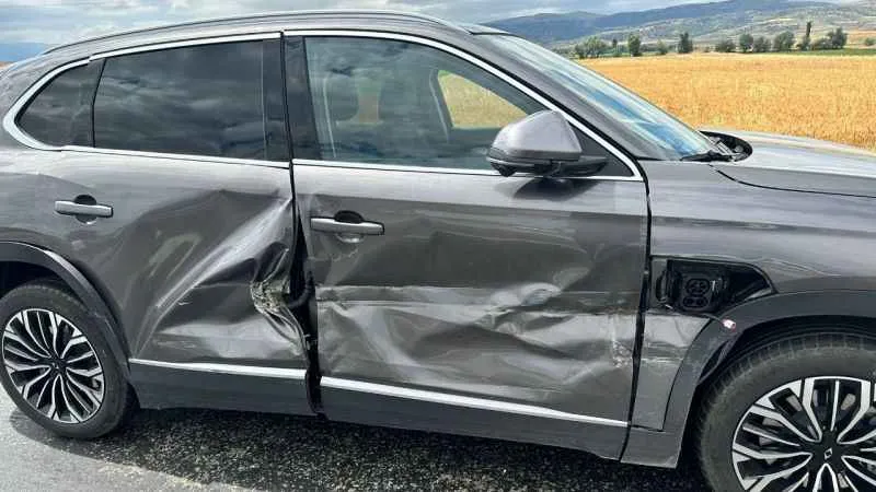 TOGG Afyonkarahisar’da ilk kazasını yaptı