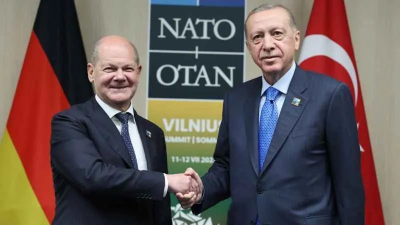 Cumhurbaşkanı Erdoğan, Scholz’la görüştü