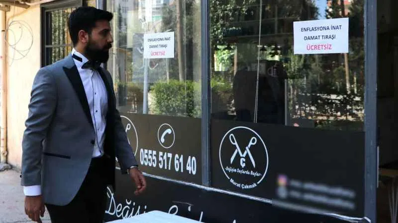 Bu berberde damatlara tıraş ücretsiz