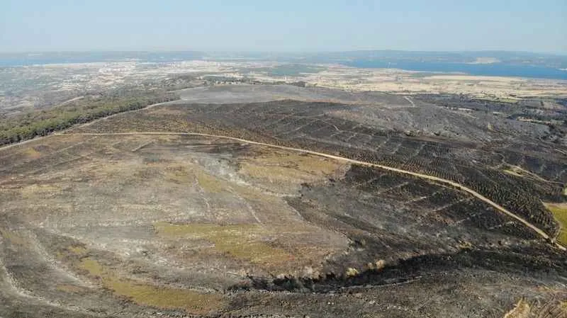 Çanakkale’deki yangın 52 saat sonra kontrol altına alındı