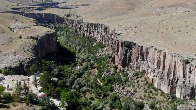 Ihlara kanyon vadisine ziyaretçi akını