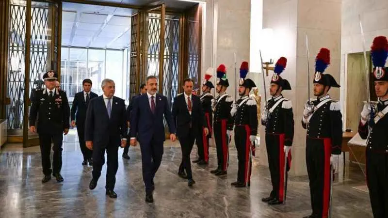 Bakan Fidan, İtalya'da resmi törenle karşılandı