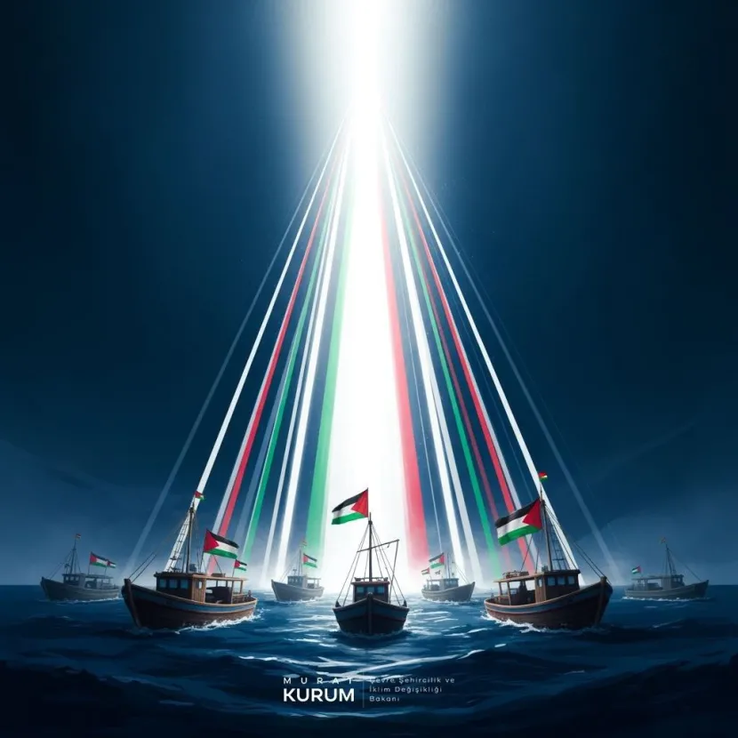 Bakan Kurum: "Sumud Filosu amacına ulaşmıştır"