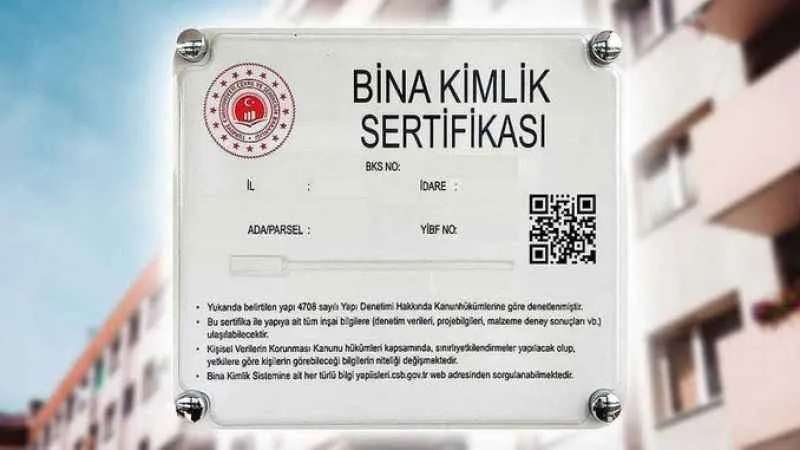 Bina Kimlik Sistemi hayata geçirildi
