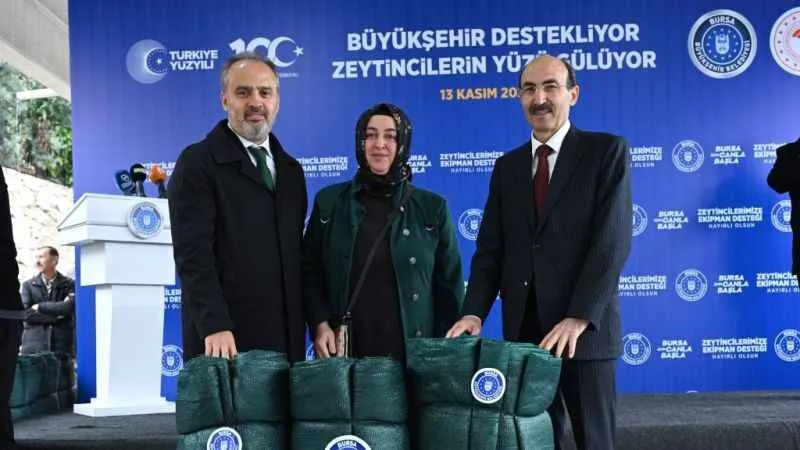 Bursa Büyükşehir, çiftçiye destek oluyor