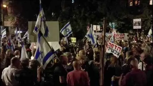 Tel Aviv ve Kudüs'te esir protestosu