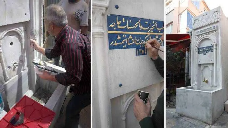Eyüpsultan’da tarihi çeşme yeniden hayat buldu