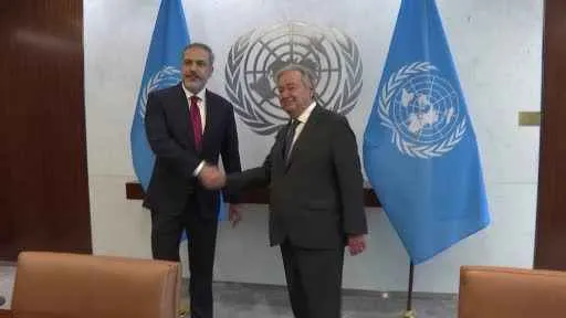 Bakan Fidan, BM Genel Sekreteri Antonio Guterres ile görüştü