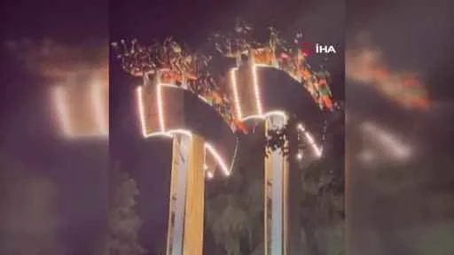 Arızalanan kamikazede 30 dakika asılı kaldılar