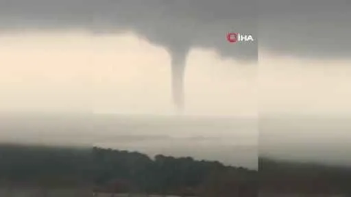 Seferihar açıklarındaki hortum korkuttu