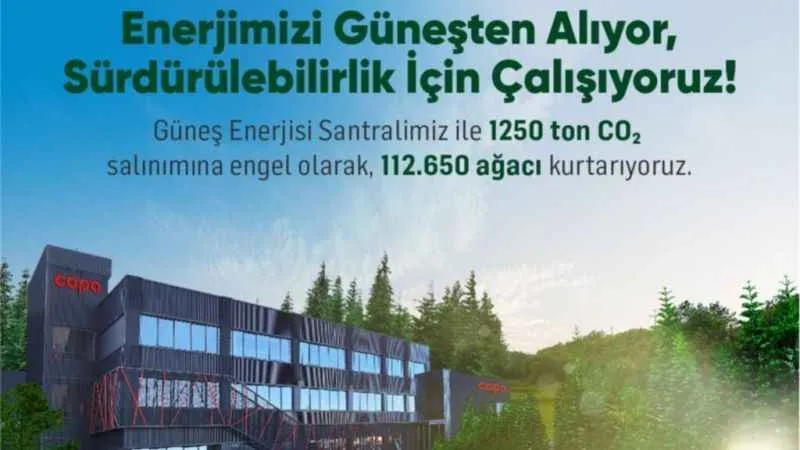 Enerjisini güneşten alan COPA, sürdürülebilirlik için çalışıyor