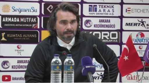 Cenk Özcan: "Ufak hatalarla kaçırdığımız goller var, daha fazla çalışmamız gerekiyor"