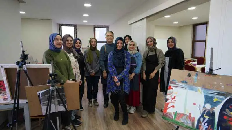 Ressam Cemal Toy'dan yağlı ve sulu boya atölyesi