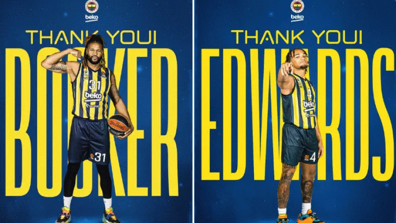 Fenerbahçe Beko'da, Devin Booker ve Carsen Edwards ile yollar ayrıldı