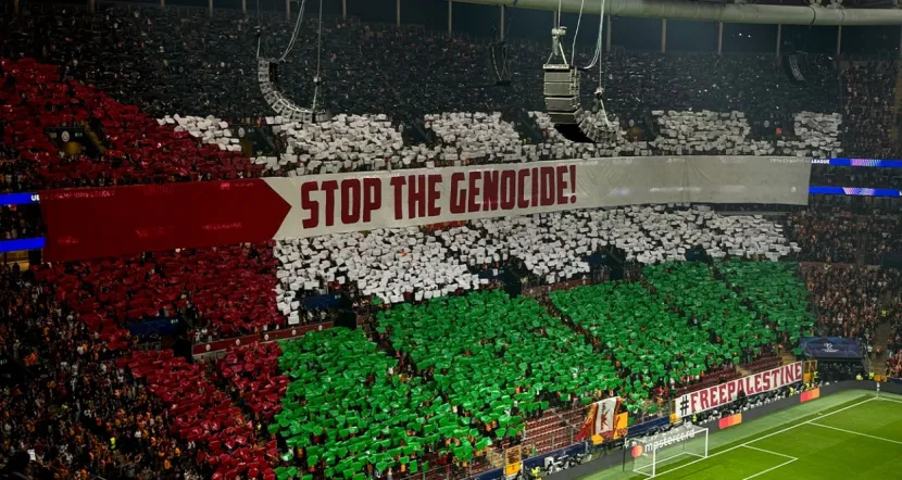 Galatasaray’dan Filistin'e koreografili destek