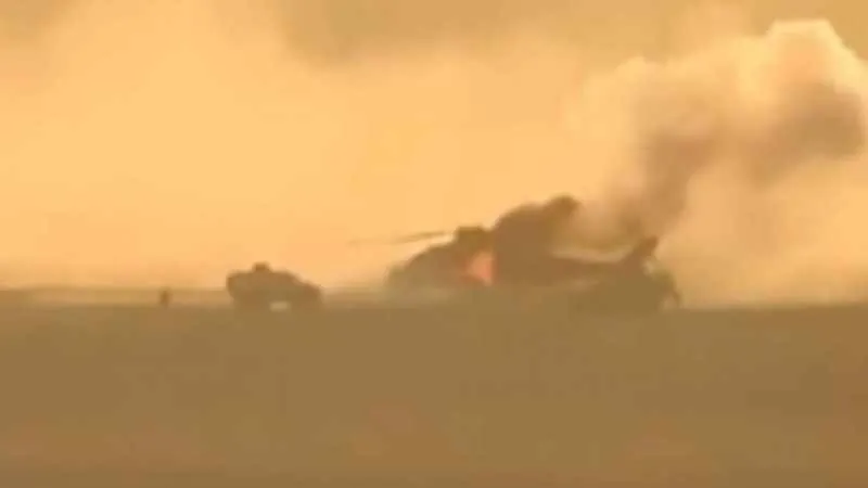 Suriye'de ABD askerlerinin helikopteri kaza yaptı