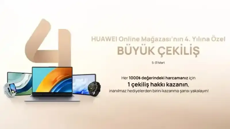 Huawei Online Mağaza 4. yaşını indirim ve hediyelerle kutluyor