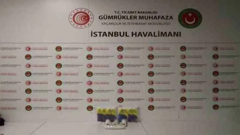 İstanbul Havalimanı’nda 6 buçuk kilo kokain ele geçirildi