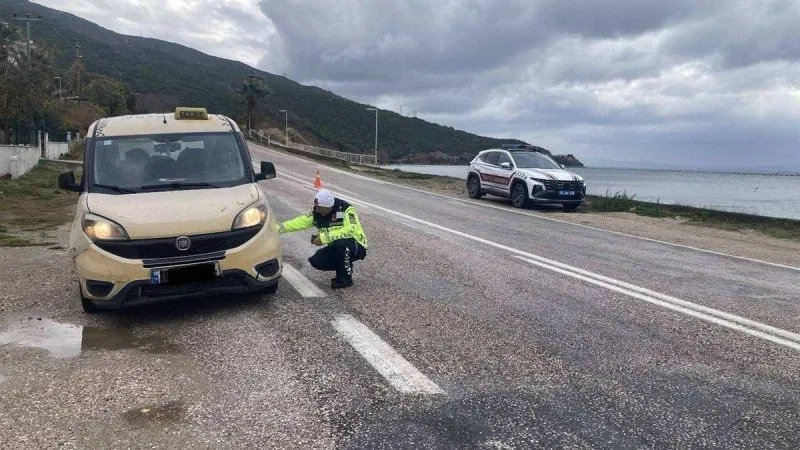 Jandarma kış lastiği denetimine başladı