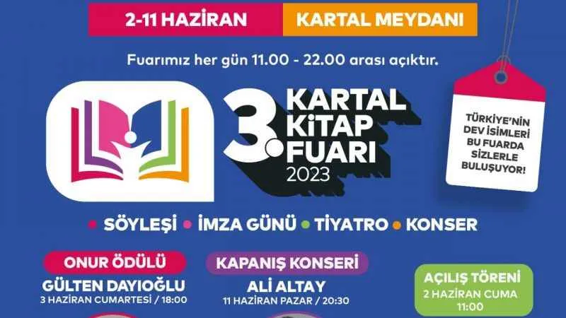 Kartal Kitap Fuarı 3. kez kapılarını açıyor
