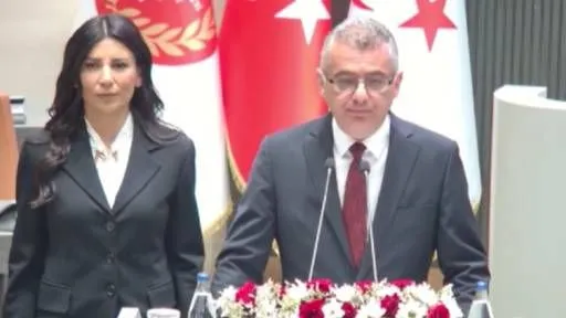 KKTC'nin yeni Cumhurbaşkanı Erhürman Meclis'te yemin etti