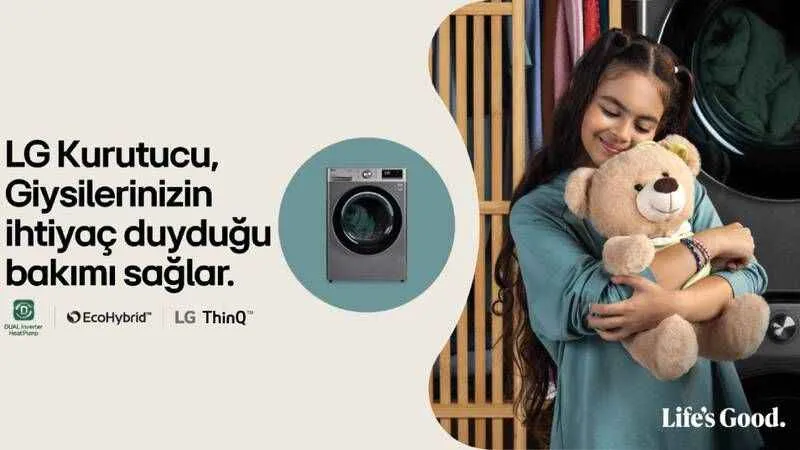 Çamaşır asmaktan yorulanlara çözüm LG'de