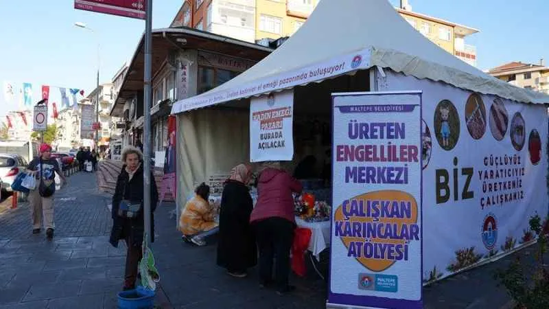 Maltepe'de kadınlar için özel pazar açıldı