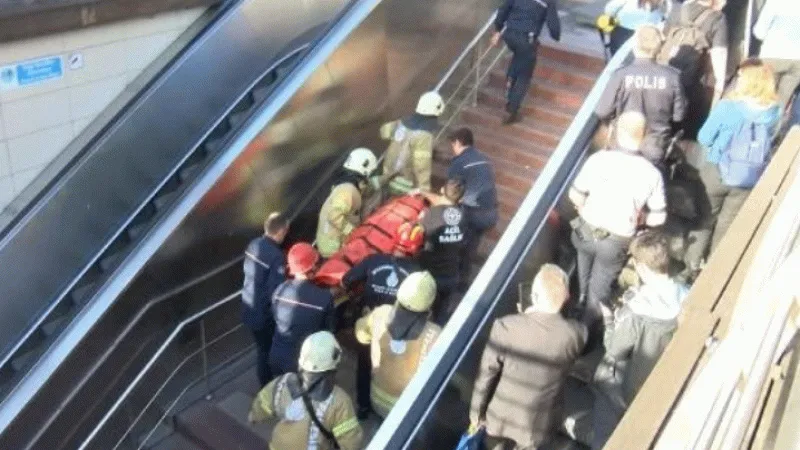 Metro istasyonunda intihar girişimi