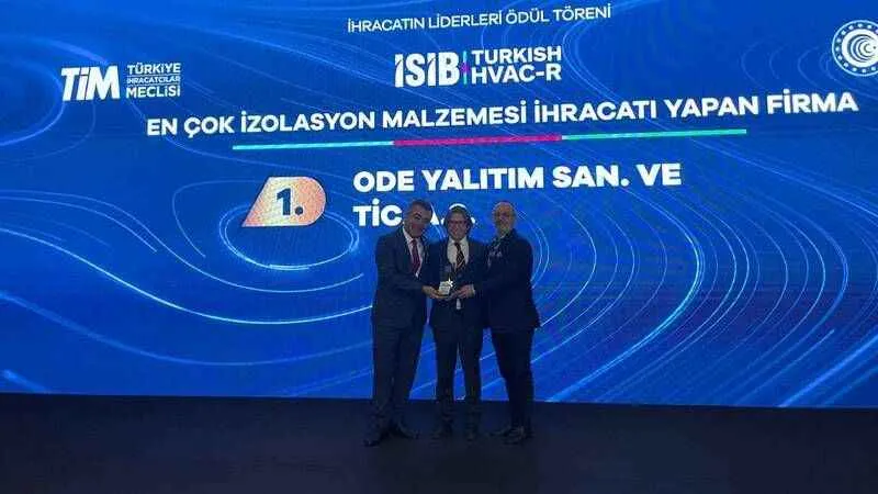 ODE, yalıtım malzemeleri ihracatında zirveye yerleşti