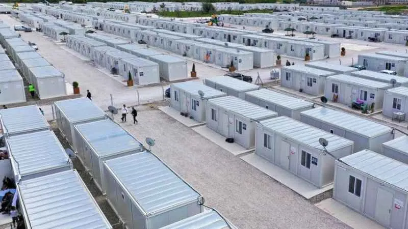 10 bin kişilik konteyner kentlerde hayat başladı