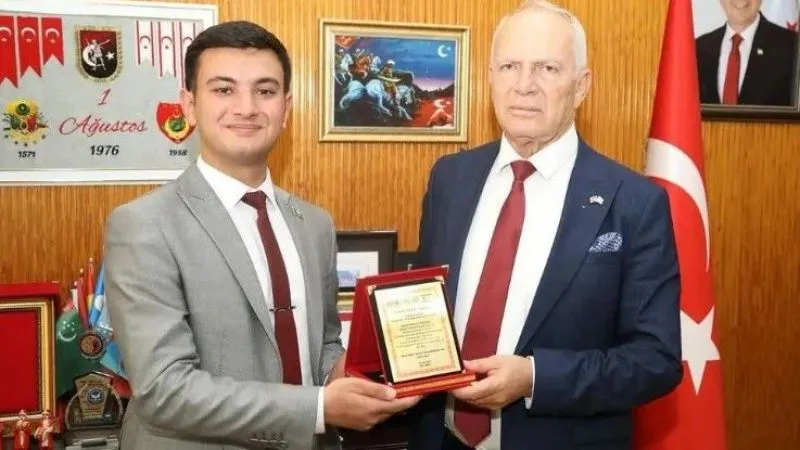 Şahin Aliyev, KKTC Meclisi Başkanı Zorlu Töre ile görüştü