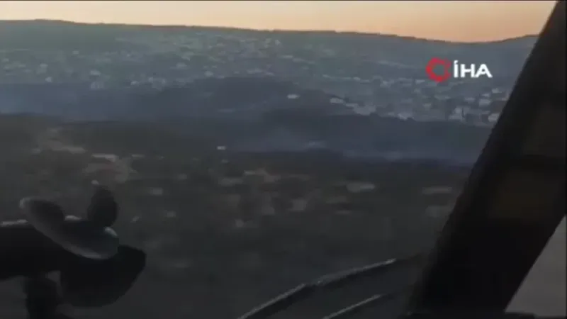 İzmir’de yerleşim yerlerine yakın alanda büyük yangın: Site tahliye edildi