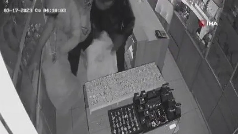 8 milyon TL’lik kuyumcu soygunu kamerada