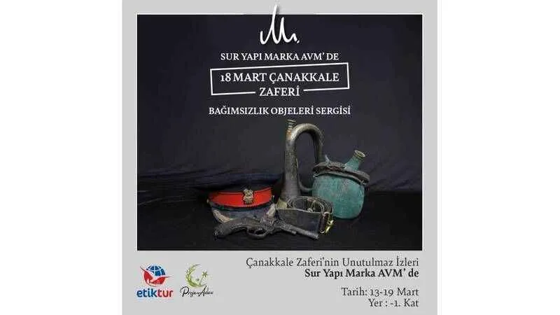 Çanakkale Destanı’nın 109’uncu yıldönümünde Sur Yapı Marka AVM’den anlamlı sergi