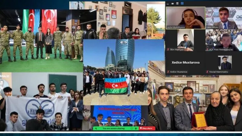 "Ebedi Birlik" Gençlik Kamu Birliği ve Kazakistan Öğrenci İttifakı Yönetim Kurulları arasında çevrimiçi toplantı 