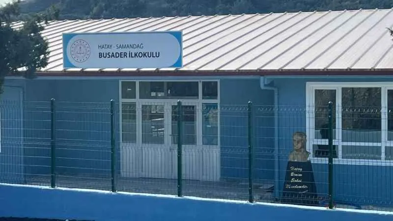Samandağ BUSADER İlkokulu'nun küllerinden yeniden doğuşu